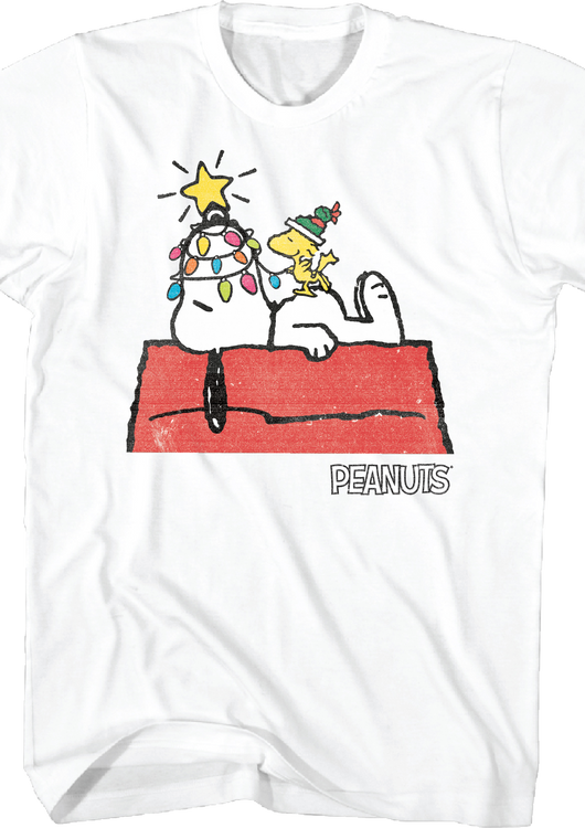 Snoopy Christmas Lights Peanuts T-Shirt - main product image