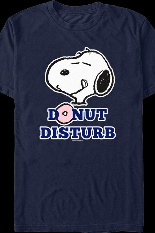 Snoopy Donut Disturb Peanuts T-Shirtmain product image