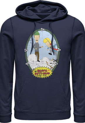 Snowman Beavis And Butt-Head Hoodie