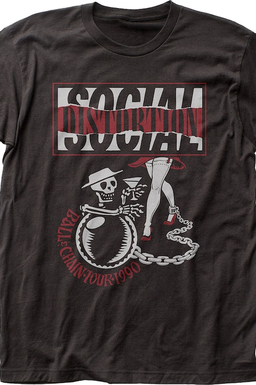 Social Distortion Ball and Chain Tour T-Shirtmain product image