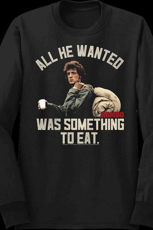 Something To Eat Rambo Long Sleeve Shirtmain product image