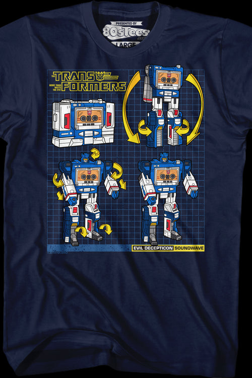 Soundwave Modes Transformers T-Shirtmain product image