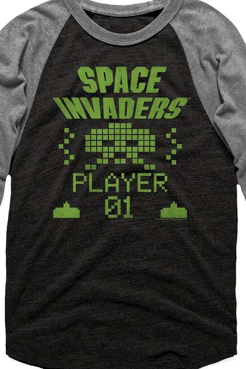 Space Invaders Raglan Baseball Shirtmain product image
