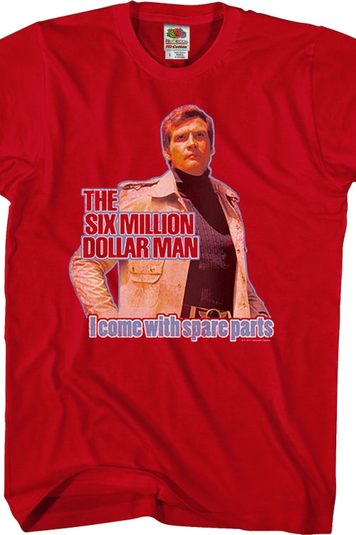 Spare Parts Six Million Dollar Man T-Shirtmain product image