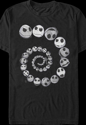 Spiraling Skellington Nightmare Before Christmas T-Shirt