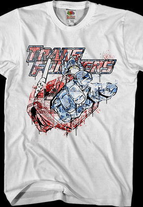 Spray Paint Optimus Prime Transformers T-Shirt