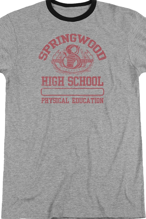Springwood High School Nightmare On Elm Street Ringer Shirtmain product image
