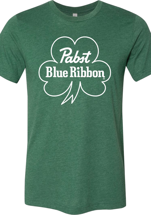 St. Patrick's Day Shamrock Pabst Blue Ribbon T-Shirt - main product image