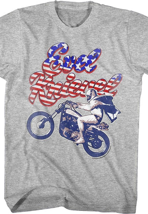 Stars And Stripes Logo Evel Knievel T-Shirt