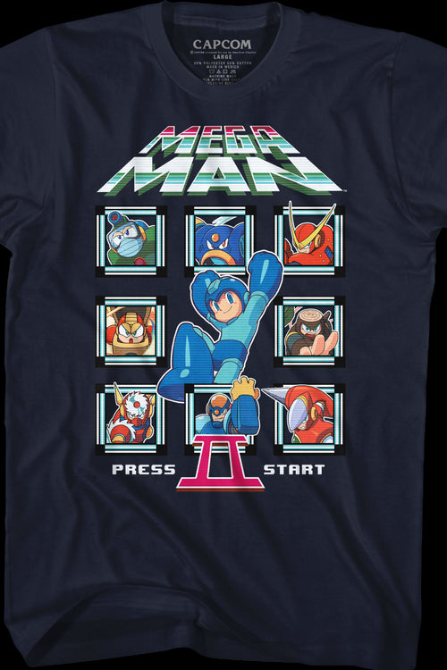 Start Screen Mega Man II T-Shirtmain product image