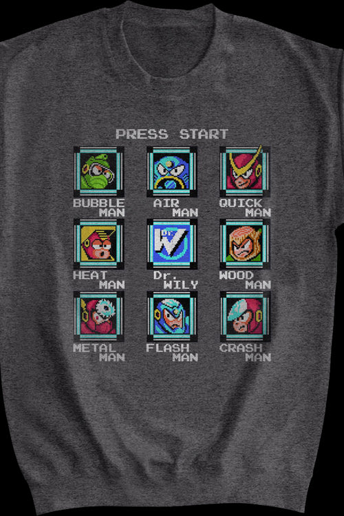 Start Screen Mega Man Sweatshirtmain product image