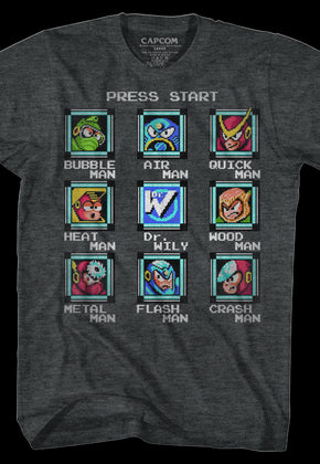 Start Screen Mega Man T-Shirt