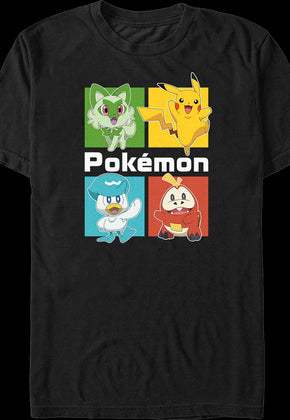 Starter Squares Pokemon T-Shirt