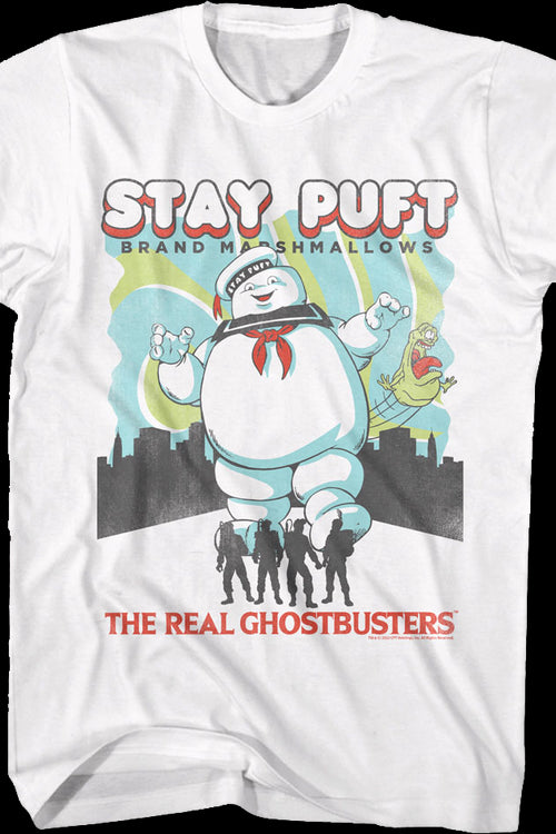 Stay Puft Brand Marshmallows Real Ghostbusters T-Shirtmain product image