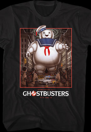 Stay Puft Marshmallow Man vs Ghostbusters T-Shirt