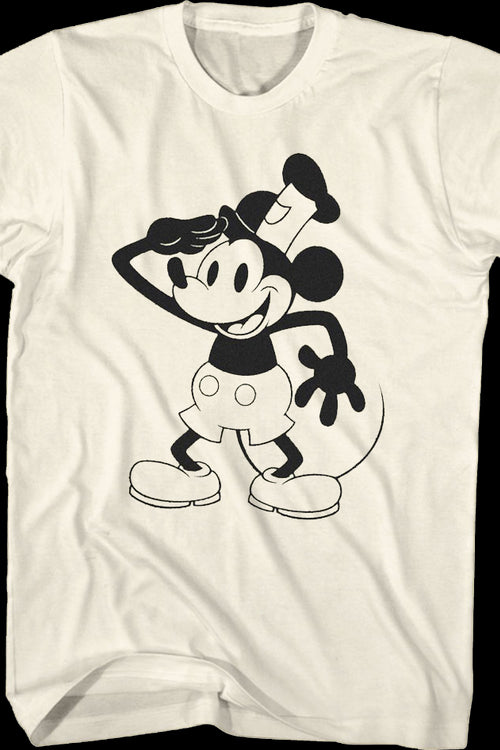 Mens Oversized Christmas Mickey Mouse Disney License T-Shirt - Black