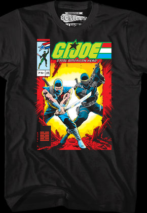 Storm Shadow And Snake Eyes Comic Book Cover GI Joe T-Shirt