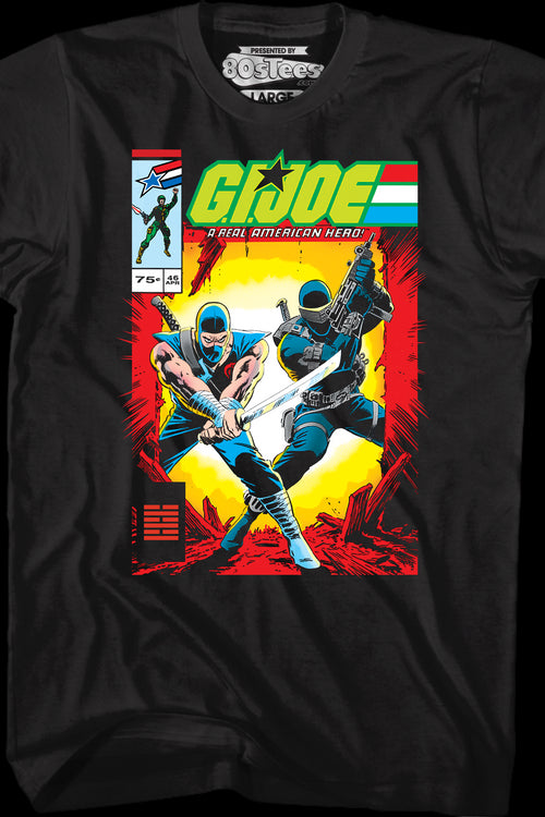 Storm Shadow And Snake Eyes Comic Book Cover GI Joe T-Shirtmain product image