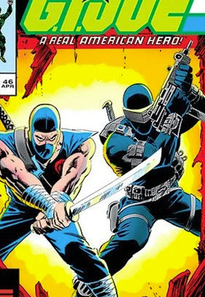 Storm Shadow And Snake Eyes GI Joe Framed Poster