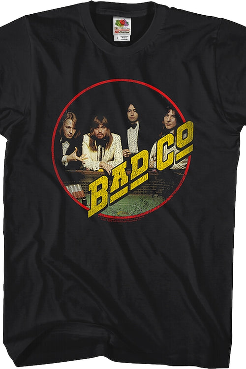 Straight Shooter Vinyl Jacket Sleeve Bad Company T-Shirtmain product image