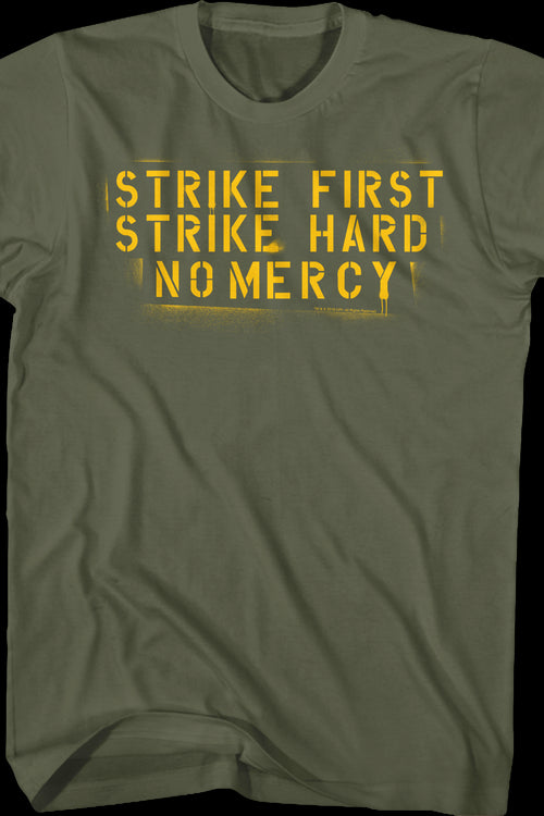 Strike First Strike Hard No Mercy Karate Kid Shirtmain product image
