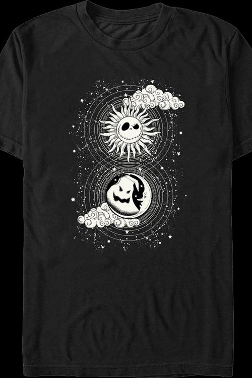 Moon & Sun Tarot Card Nightmare Before Christmas T-Shirtmain product image
