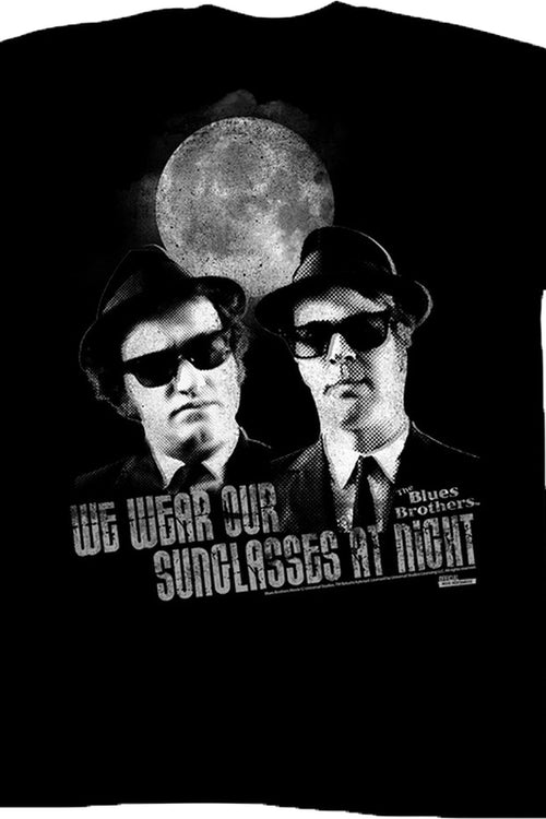 Sunglasses At Night Blues Brothers T-Shirtmain product image