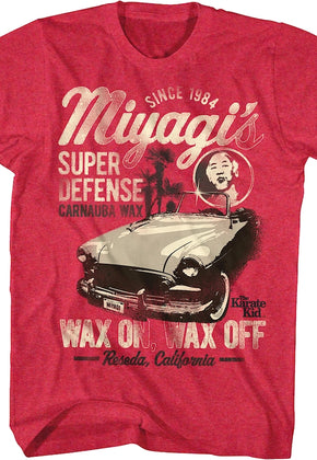 Super Defense Wax On Wax Off Karate Kid T-Shirt