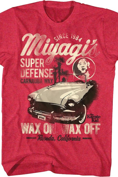 Super Defense Wax On Wax Off Karate Kid T-Shirtmain product image