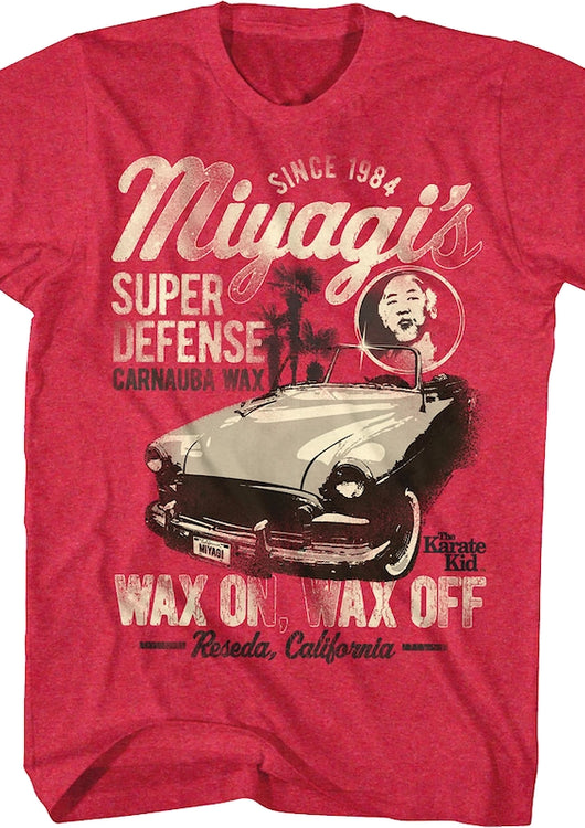 Super Defense Wax On Wax Off Karate Kid T-Shirt - main product image