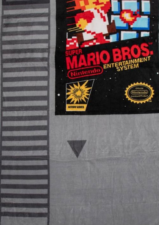 Super Mario Bros. Cartridge 48 x 60 Nintendo Fleece Blanket - main product image
