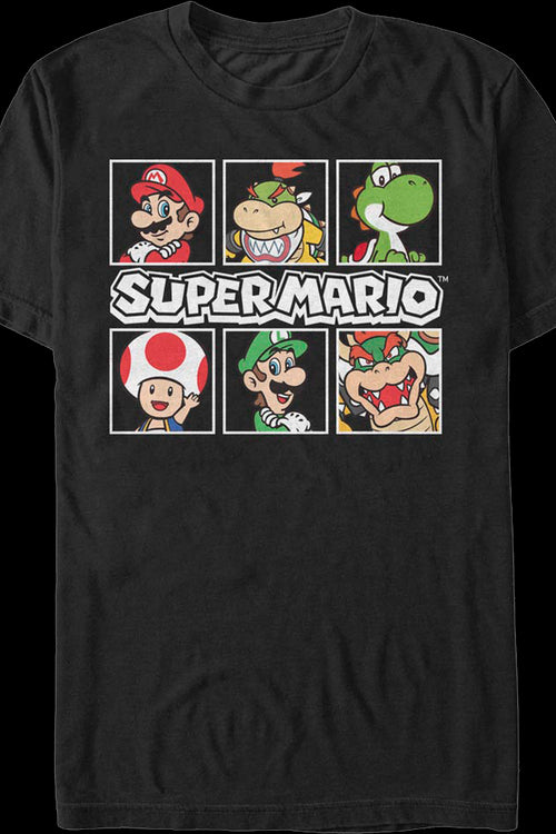 Super Mario Bros. Character Pictures Nintendo T-Shirtmain product image