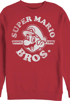 Super Mario Bros. Distressed Since 1985 Nintendo Sweatshirt