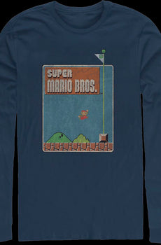 Super Mario Bros. Flagpole Nintendo Long Sleeve Shirt
