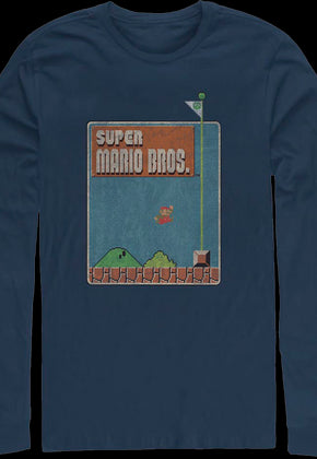 Super Mario Bros. Flagpole Nintendo Long Sleeve Shirt