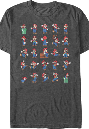 Super Mario Poses Nintendo T-Shirt