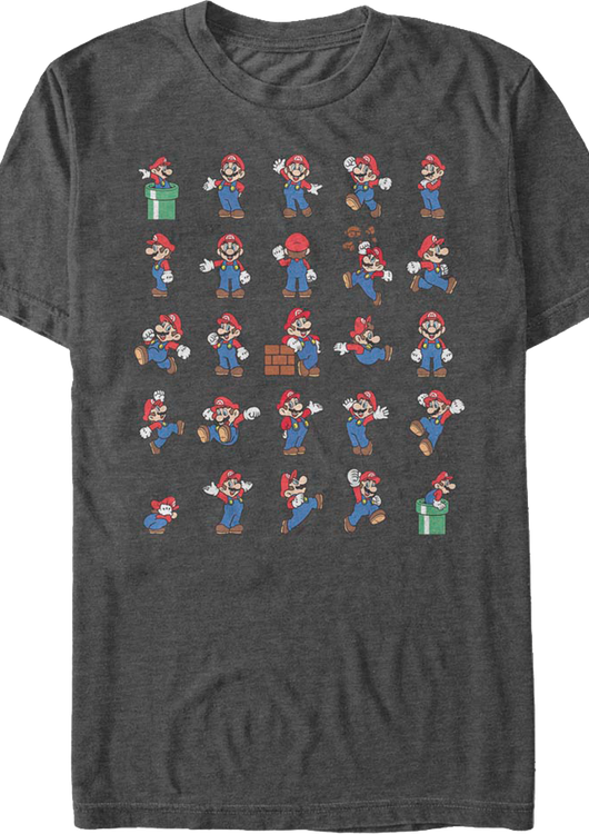 Super Mario Poses Nintendo T-Shirt - main product image