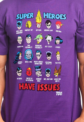 Superheroes Have Issues DC Comics T-Shirt