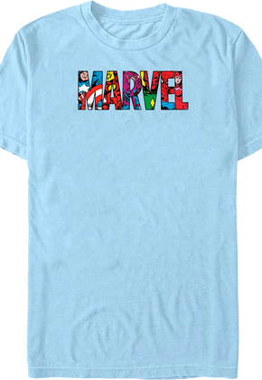 Superheroes Logo Marvel Comics T-Shirt