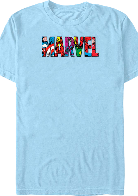 Superheroes Logo Marvel Comics T-Shirt - main product image