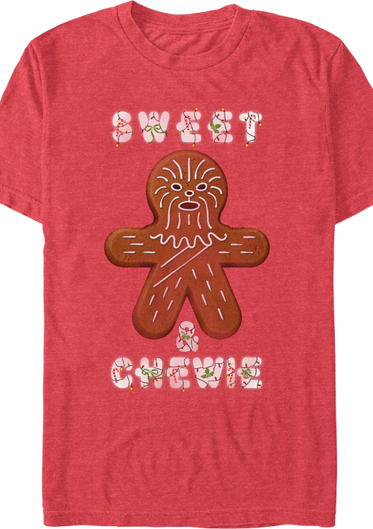 Sweet & Chewie Gingerbread Man Star Wars T-Shirt - main product image