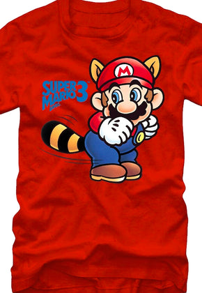 Raccoon Tail Whip Super Mario Bros. 3 T-Shirt
