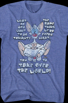 Try To Take Over The World Pinky and the Brain T-Shirt