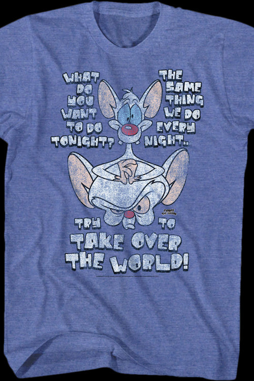 Try To Take Over The World Pinky and the Brain T-Shirtmain product image