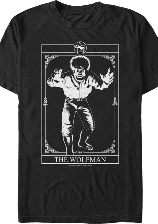 Tarot Card Wolf Man T-Shirt - main product image