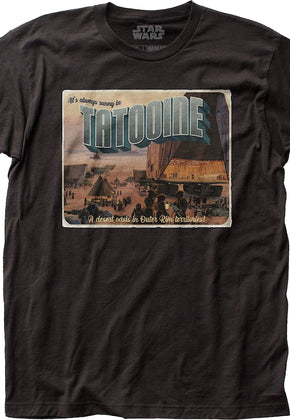 Tatooine Postcard Star Wars T-Shirt