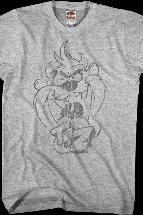Taz Sketch Looney Tunes T-Shirtmain product image