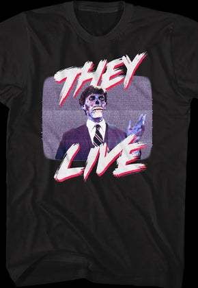 Television Static They Live T-Shirt