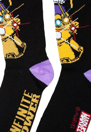 Thanos Infinite Power Marvel Comics Socks