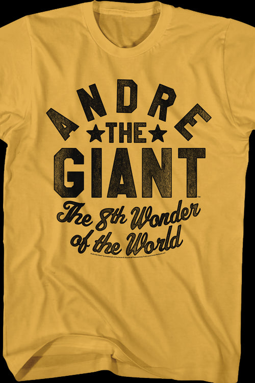 The 8th Wonder Of The World Andre The Giant T-Shirtmain product image